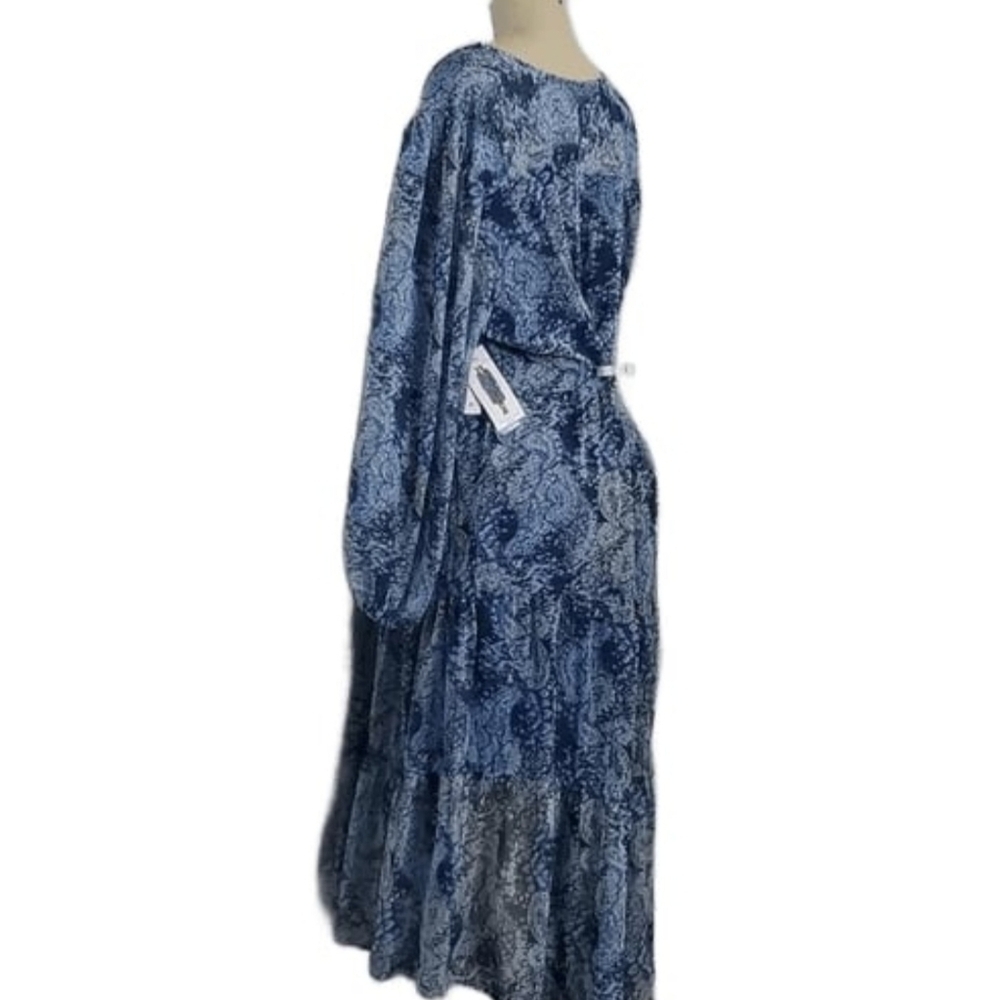 NWT Joie Parisian Paisley Printed Blue Boho Dress Size XXL - Picture 6 of 13